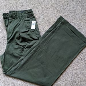 Gap Pleated Wide Khaki Pants, Size 4